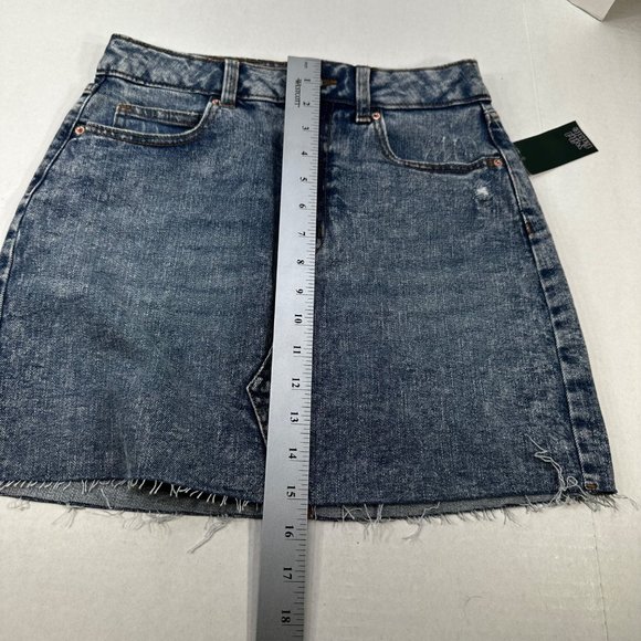 Wild Fable Women's Size 4 Skirt Denim Jean Mini Blue New With Tags - Picture 10 of 15